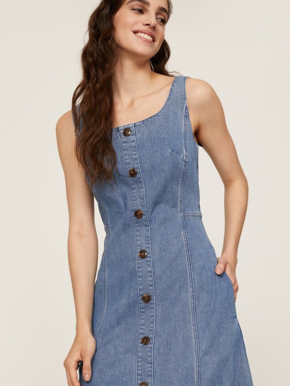 Adam Lippes Denim Flare Shirtdress Size 6